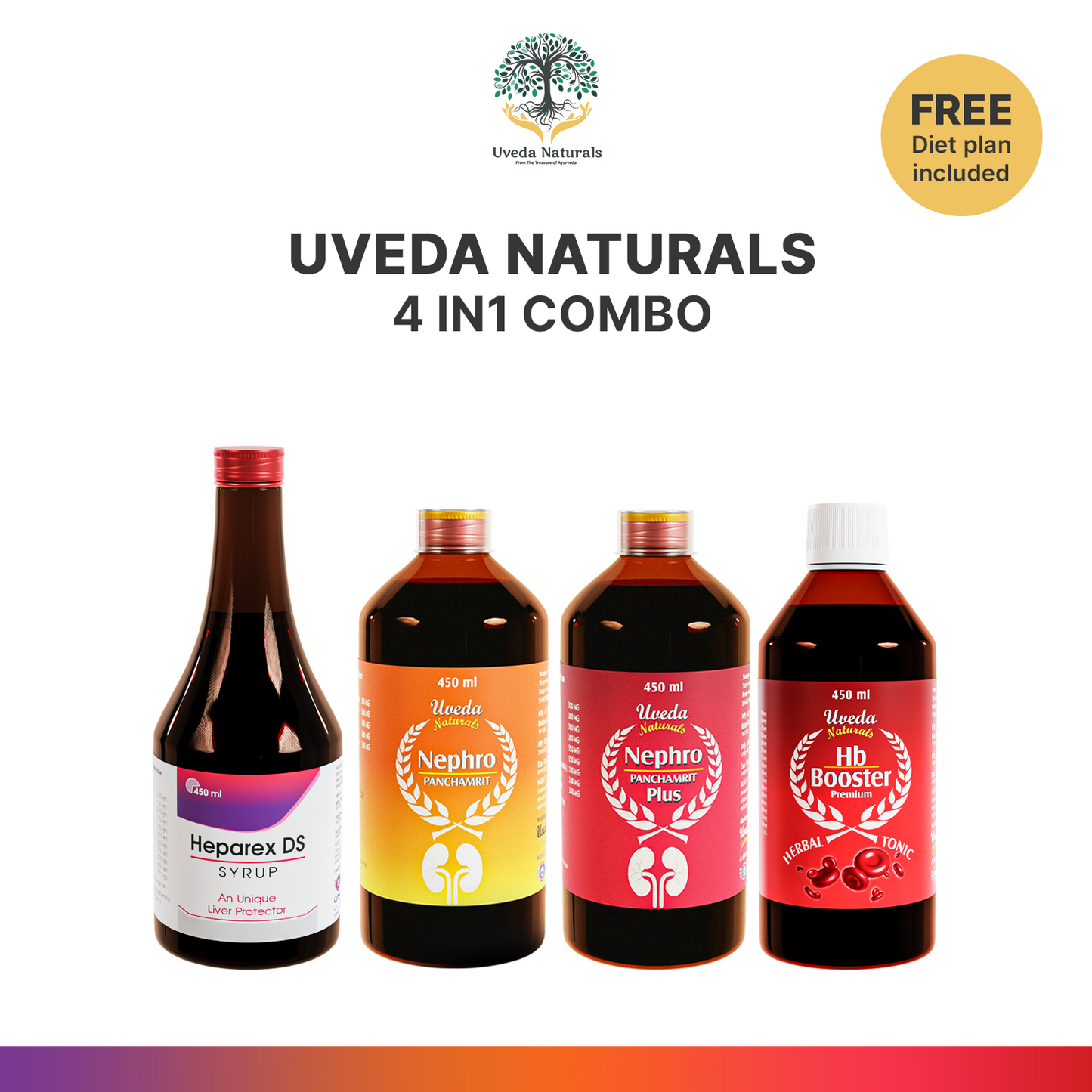 Uveda Naturals 4 in 1 Combo