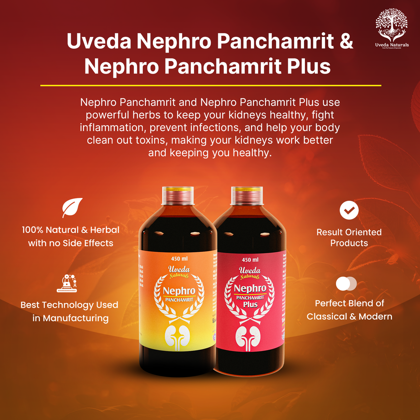 Uveda Nephro Panchamrit and Nephro Panchamrit Plus combination