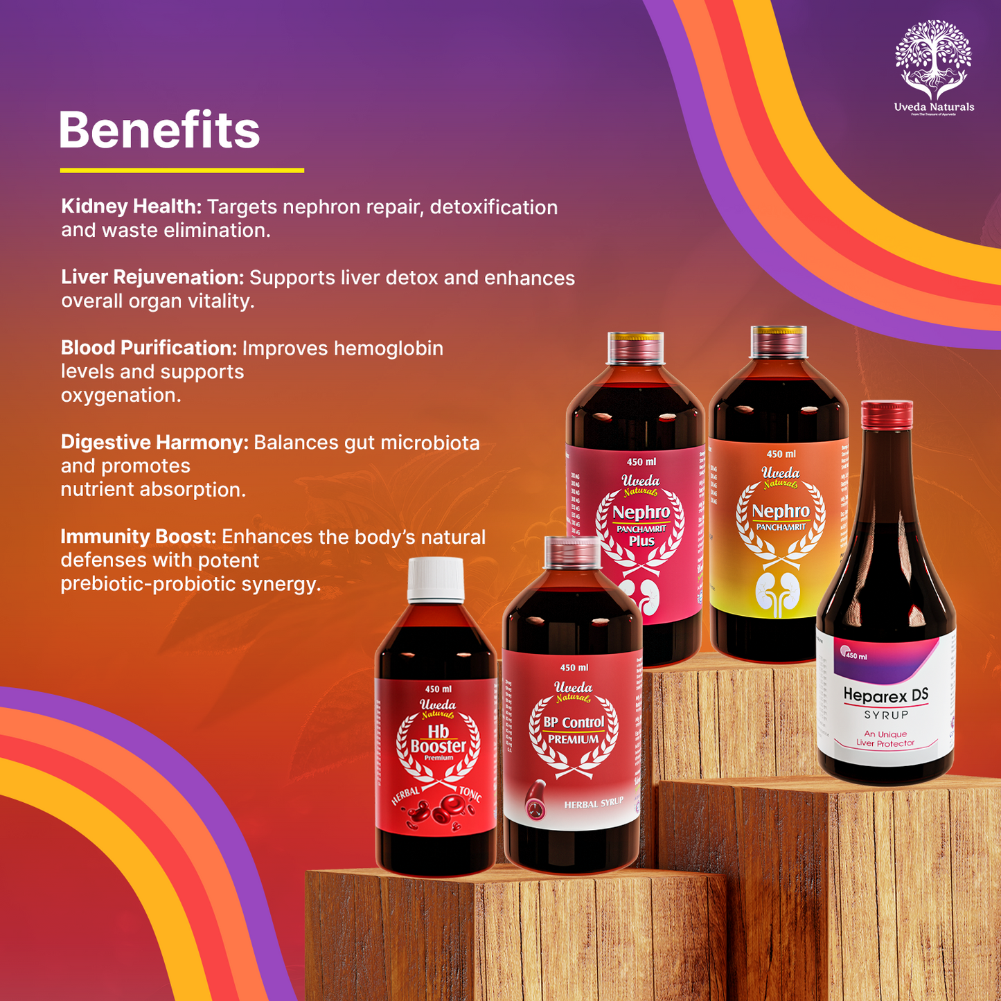 Uveda Naturals 5 in 1 Sugar Free Combo