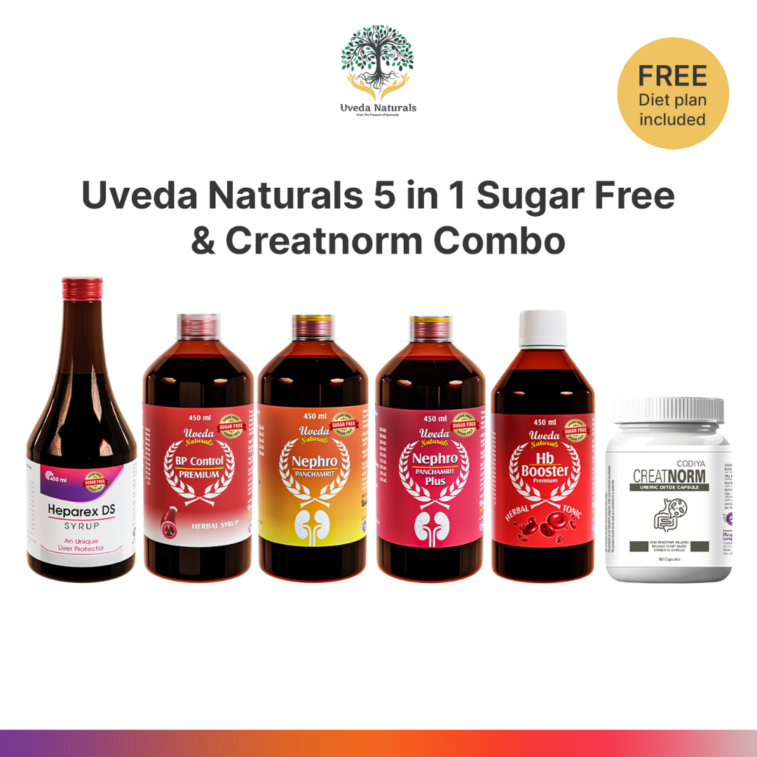 Uveda Naturals 5 in 1  Sugar Free & Creatnorm Combo