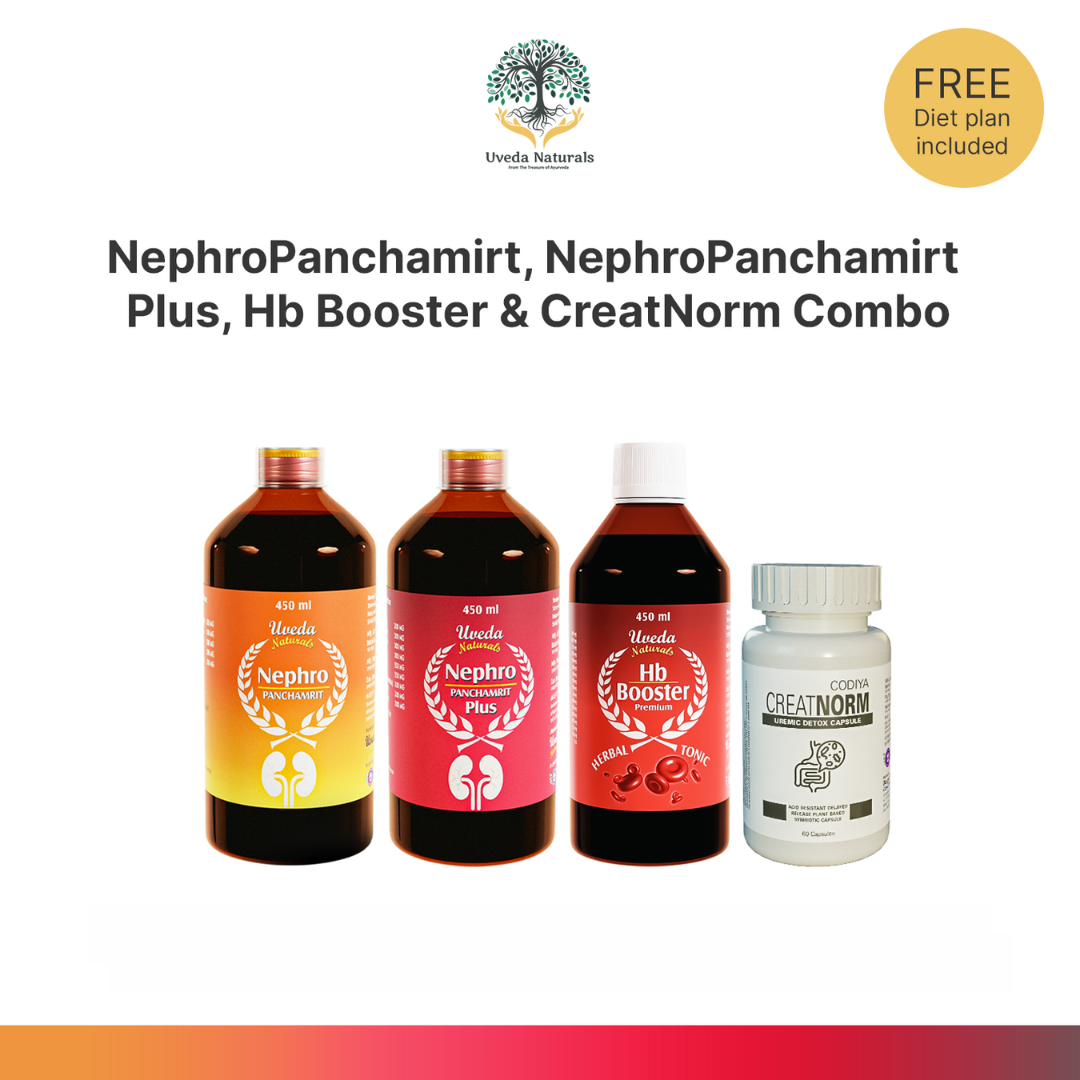 NephroPanchamirt, NephroPanchamirt Plus, Hb Booster & CreatNorm Combo