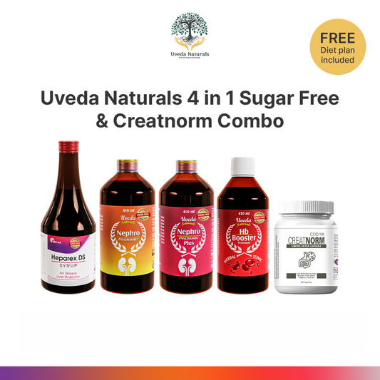 Uveda Naturals 4 in 1  Sugar Free & Creatnorm Combo